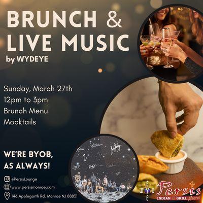 Holi Brunch w/ Live Singing by Wydeye! March 28th