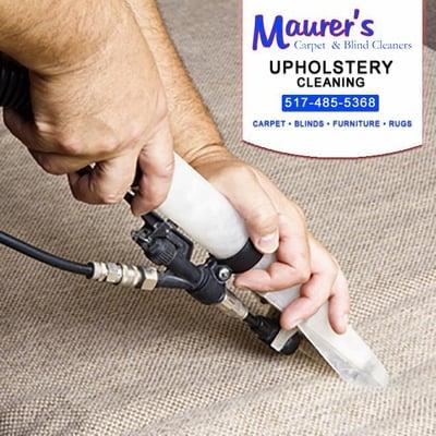 Upholstery cleaning Lansing, MI by Maurer's Carpet & Blind Cleaners. Call us for upholstery cleaning: 517-485-5368