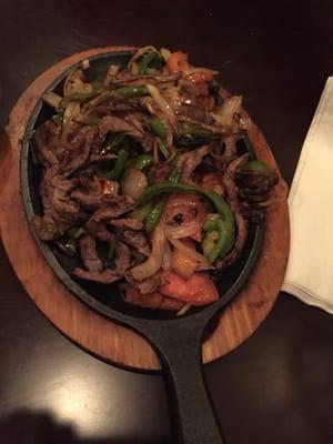 Steak fajitas