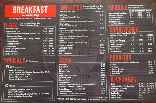 Breakfast Menu