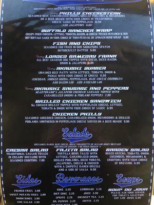 Menu Side 2