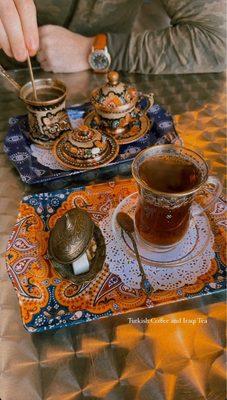 Turkish coffee and Iraqi Chai