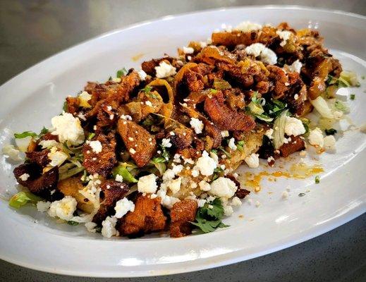 Meat huaraches