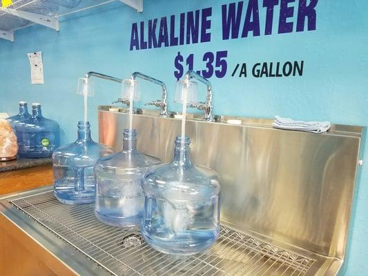 Economical self serve alkaline water