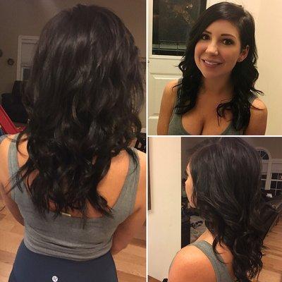 Perfectly blended extensions by Brittany Brocato