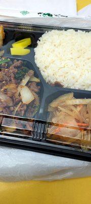 Bulgogi beef bento box