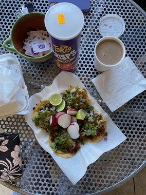 Tacos and Champurrado