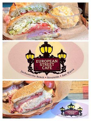 What's for lunch today? (･‿･) Yes to comforting Hot Ham & Swiss Croissant, Potato Salad and Reuben Classic. #supportlocal