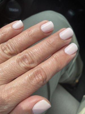 Strawberry Macaroon manicure