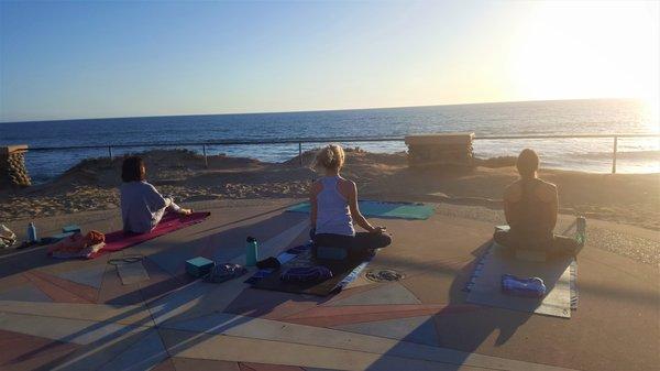 Sunset Yoga Class - Carlsbad