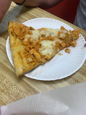 Buffalo Chicken Pizza, my son's fav