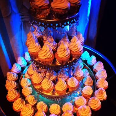 Wedding cupcake tower.