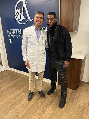 Keith Sweat with Dr. Abolmaali