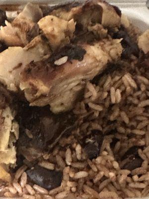 Dry Rice and Peas stone hard chicken