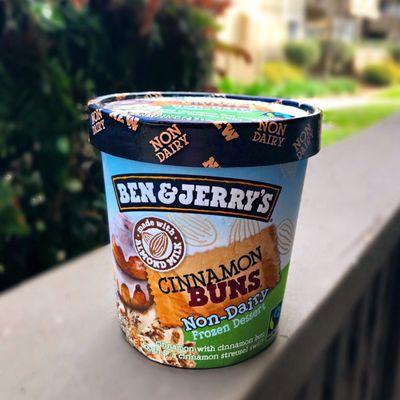 This liquor store carries the new Ben and Jerry's nondairy flavor cinnamon buns!! Ice cream with liquor? Why not?