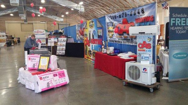 Getting ready for the El Dorado County Home Show at the local fairgrounds