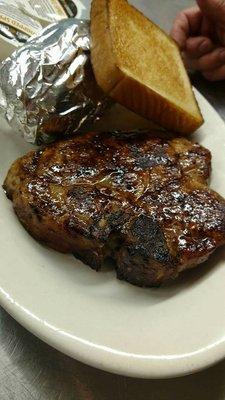 16 Ounce Bone-In Pork Chop Dinner $12.00 Only on Friday Night from 5-9