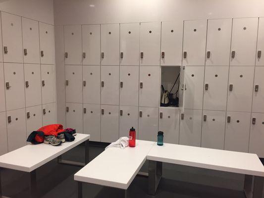 Lockers available for use (no extra cost)