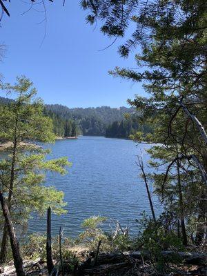 Alpine lake which you can access from the Bon Tempe area