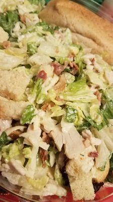 Turkey club salad