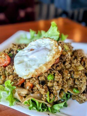 Curry Minced Beef Noodle with the fried egg on top is my go-to dish here!