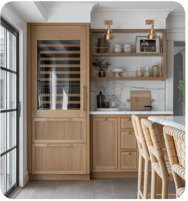 Another example of wet bar we sent and showed on site