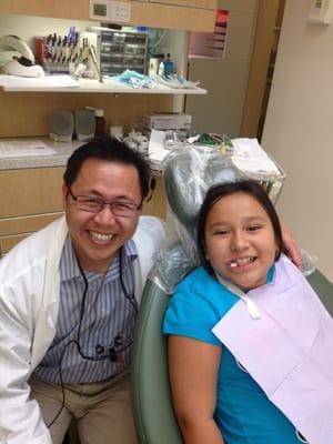 All smiles after a few fillings.