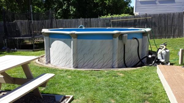 Thanks to Dave's Above Ground pools my pool is up and running.. bring on summer!!