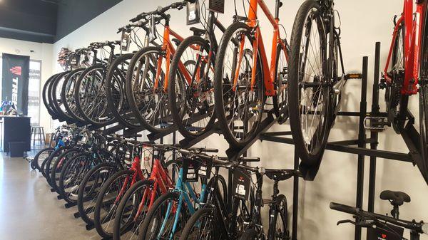 Great selection of bikes and accessories.