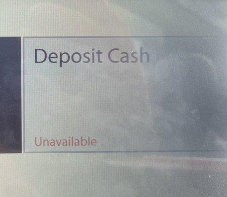 ATM won't even accept cash.