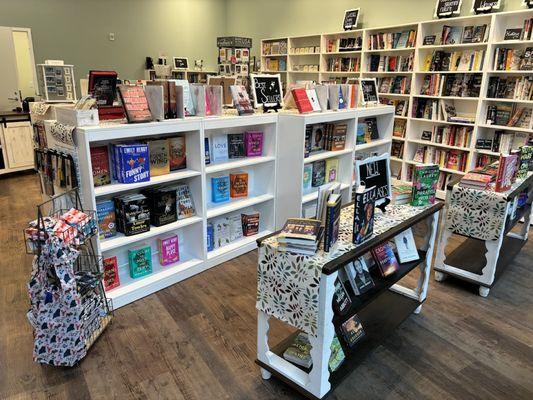 Inside our store, Oliver and Friends Bookstore.