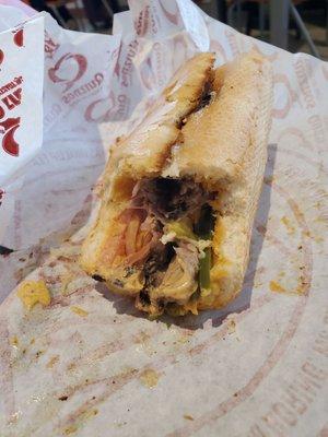 Very sad Chipotle steak (where) sandwich