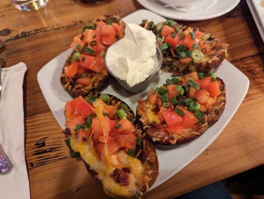 Potato Skins for $10.