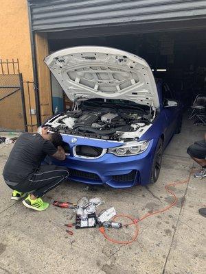 Getting intakes installed on the M4