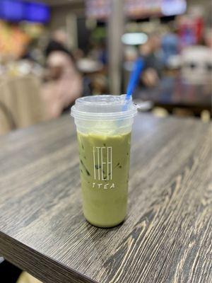 Iced Lavender Matcha Latte