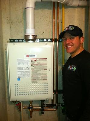 We are a Platinum Dealer For NORITZ Tankless Water heaters.We also service all other brands.