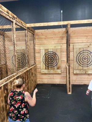 Jose and Alfredo were very helpful at BadAZ Axe Throwing.I had an amazing Time.