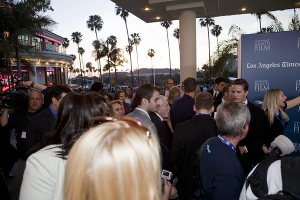 Opening Night film outside the Big Newport Theater