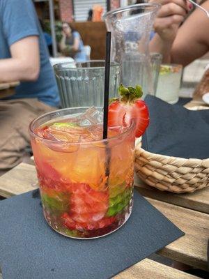 Caipirinha (with strawberries)