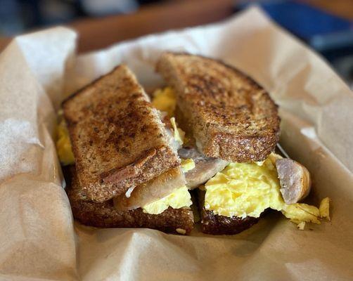 Yummy breakfast sandwich!