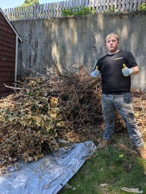 Yard debris removal!