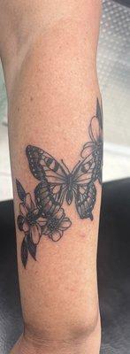 Beautiful butterfly tattoo