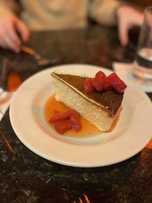 Homemade Cheesecake with strawberries