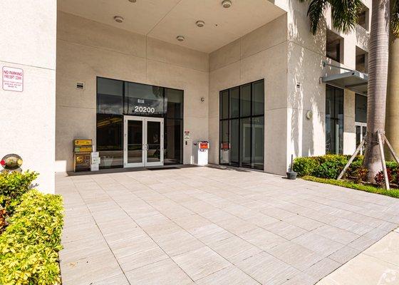 Second Entrance Of Aventura, Florida Office.