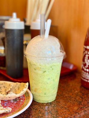 Avocado durian shake