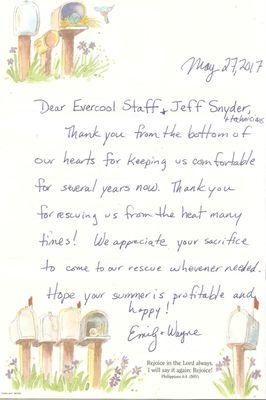 Always a good day when we receive amazing notes from our customers!