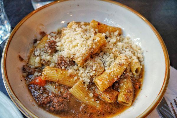 Rigatoni with ragu