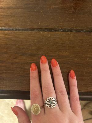 SNS Manicure  (Not pictured: Shellac pedicure)