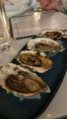 Baked oysters