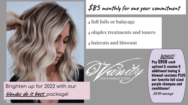 we offer package deals now! blondes can save!